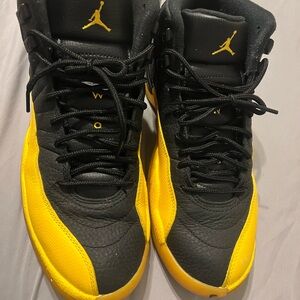 Air Jordan Black and Yellow Sneakers